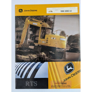John Deere Excavators 135C 225C LC Brochure Dealers Booklet